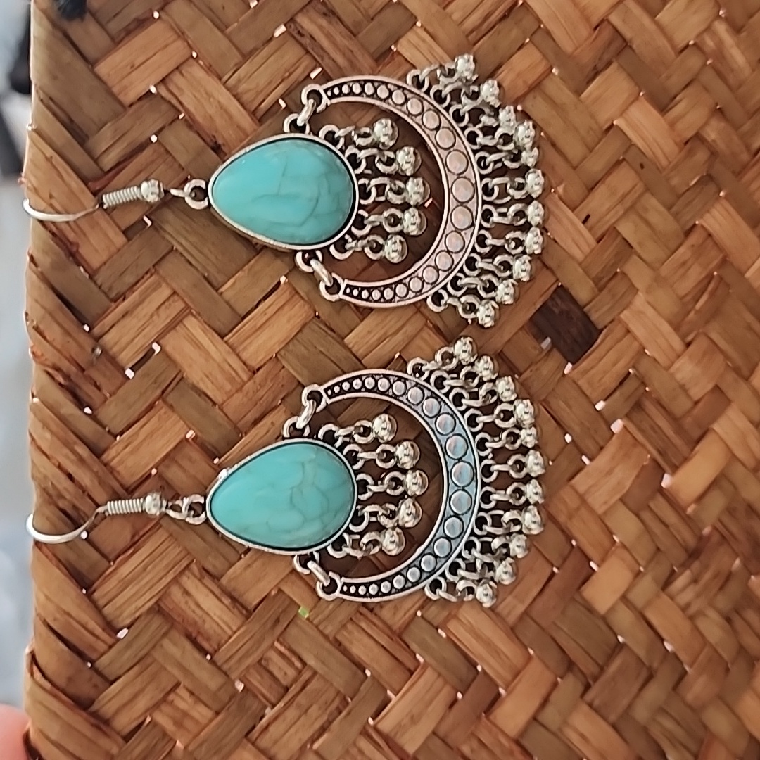 Bohemian Blue Tribal Simulated Turquoise Ep 10$